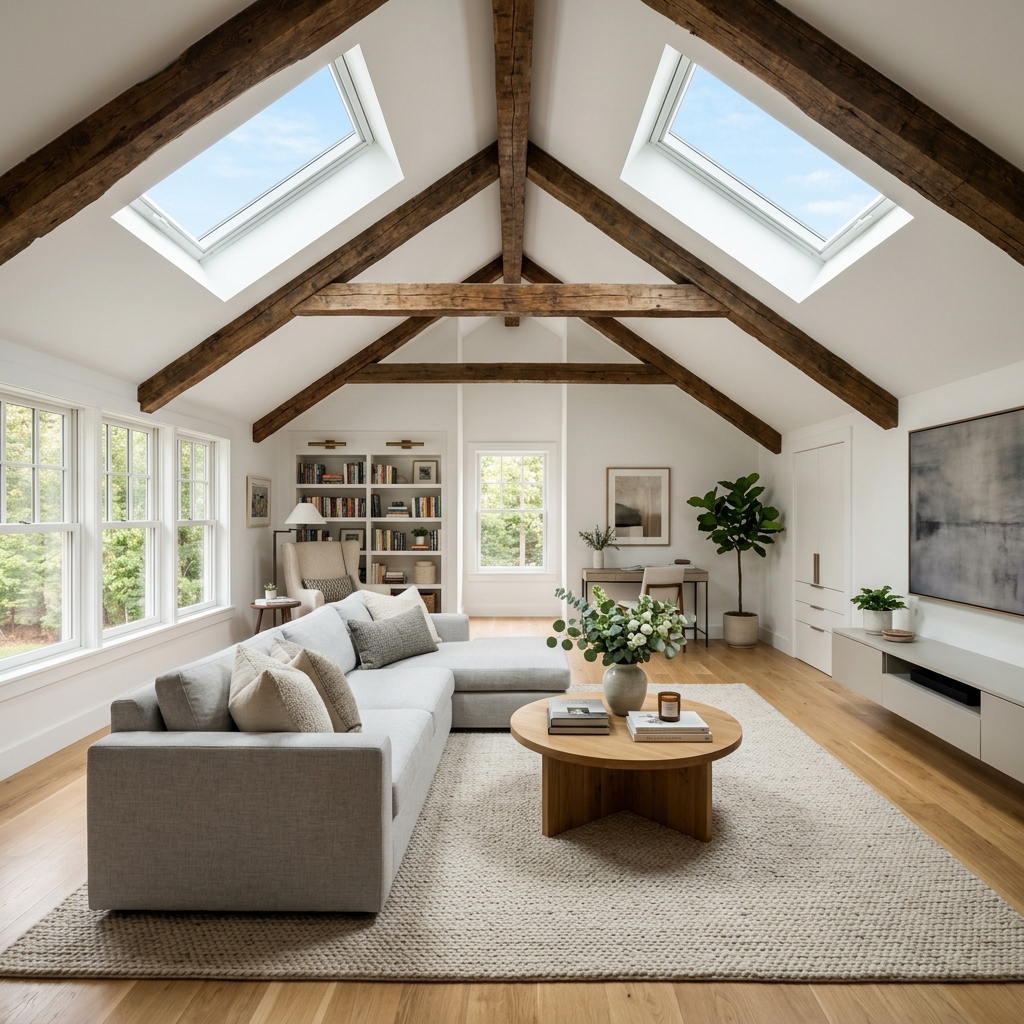 Attic Conversion services by Norwalk Interiors in Fairfield County, CT