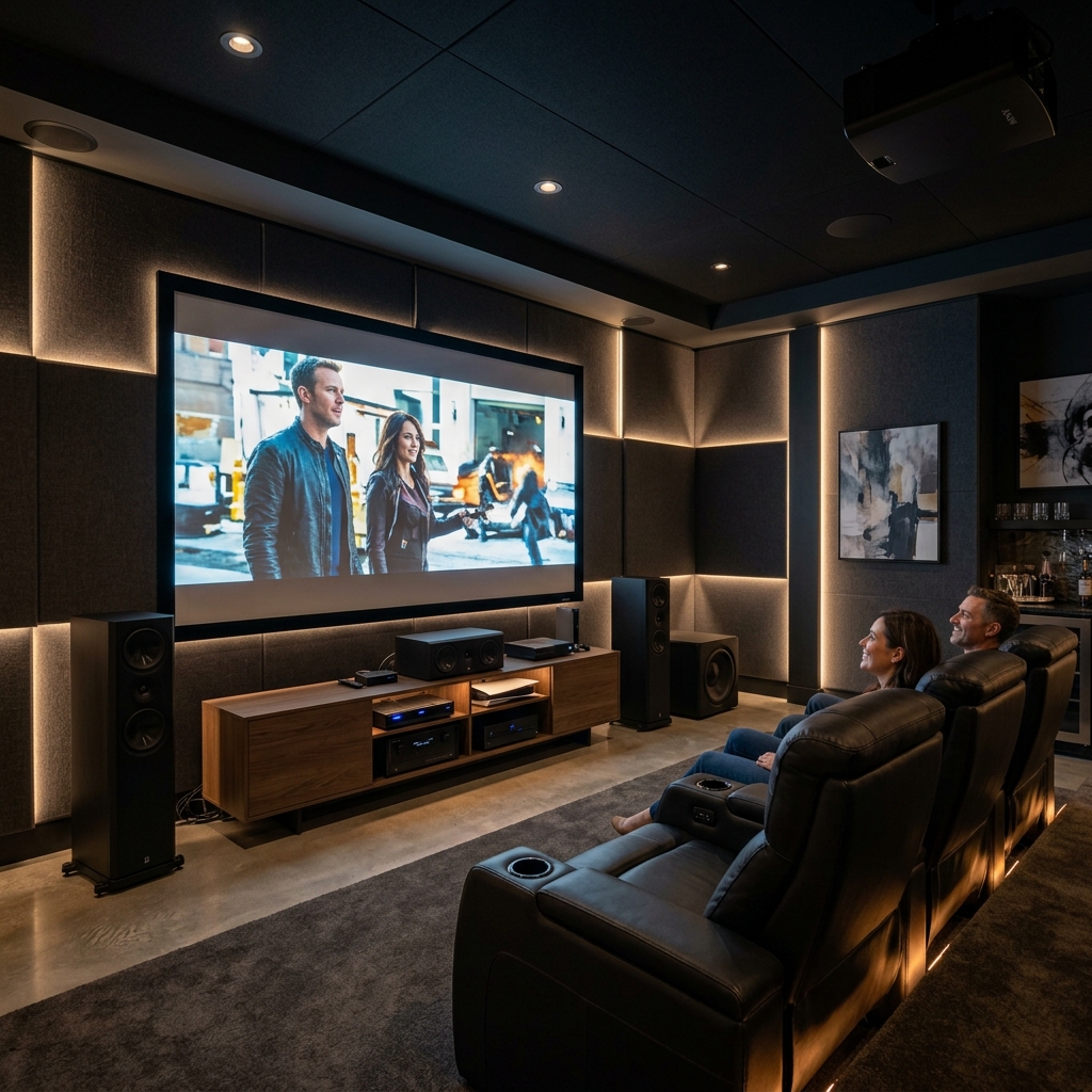 Home Theater & Media Rooms services by Norwalk Interiors in Fairfield County, CT